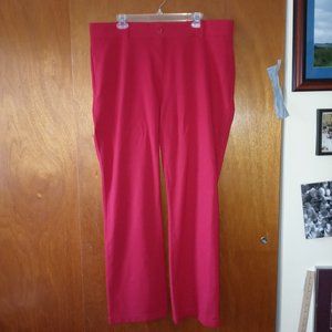 Betabrand Dress Pant Yoga Pants 2X Red